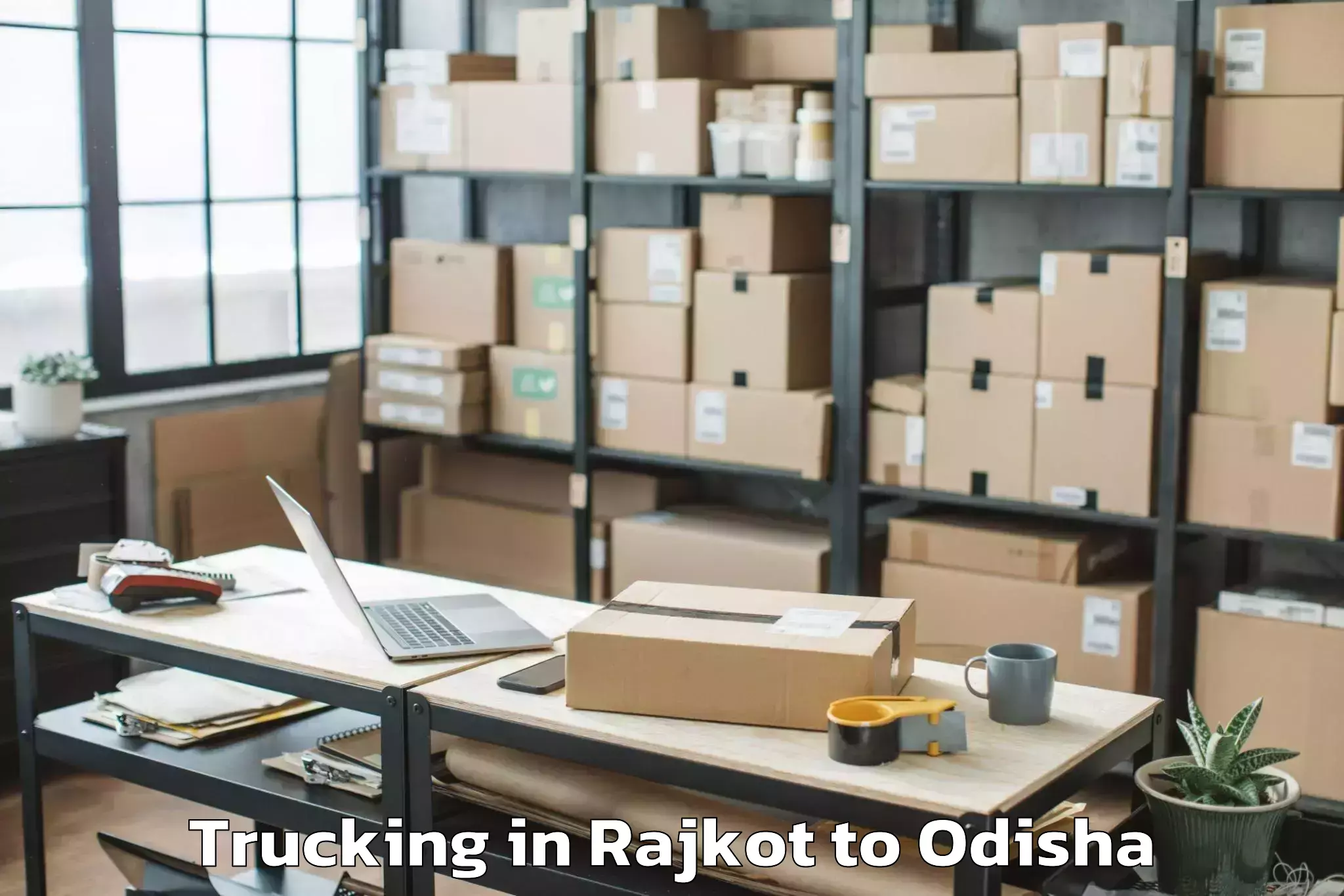 Rajkot to Padampur Bargarh Trucking Booking